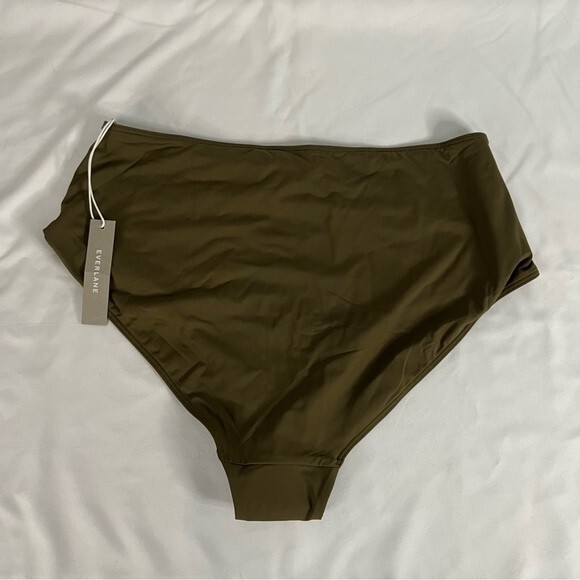 Everlane Womens size L Beech Green The High Rise Hipster Swim Bottom Cheeky - Picture 8 of 9